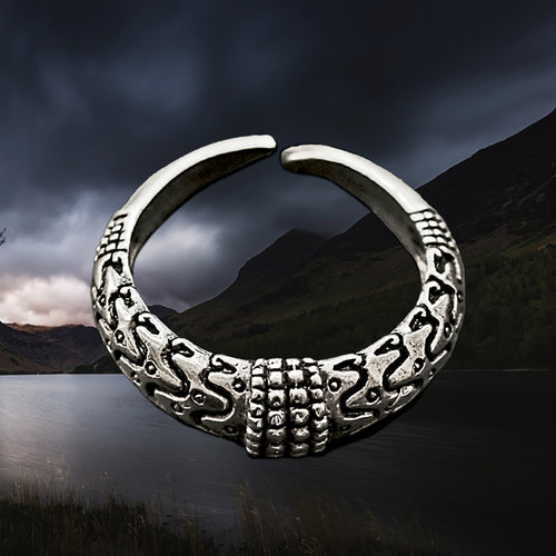 Replica Viking Ring from Orupgård, Falster in Denmark in Sterling Silver