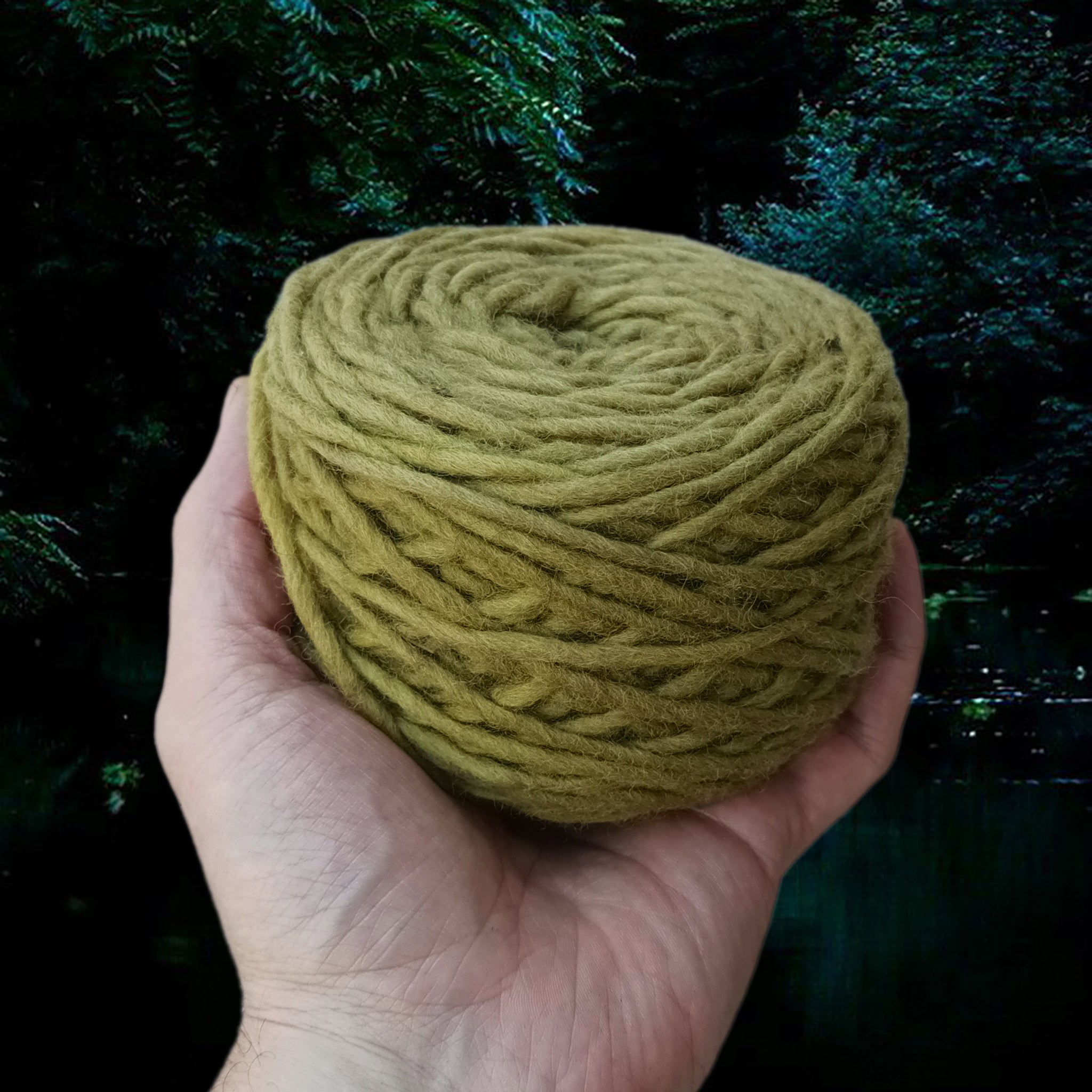 100g Nalbinding Wool Yarn Ball 1/1 - Light Green