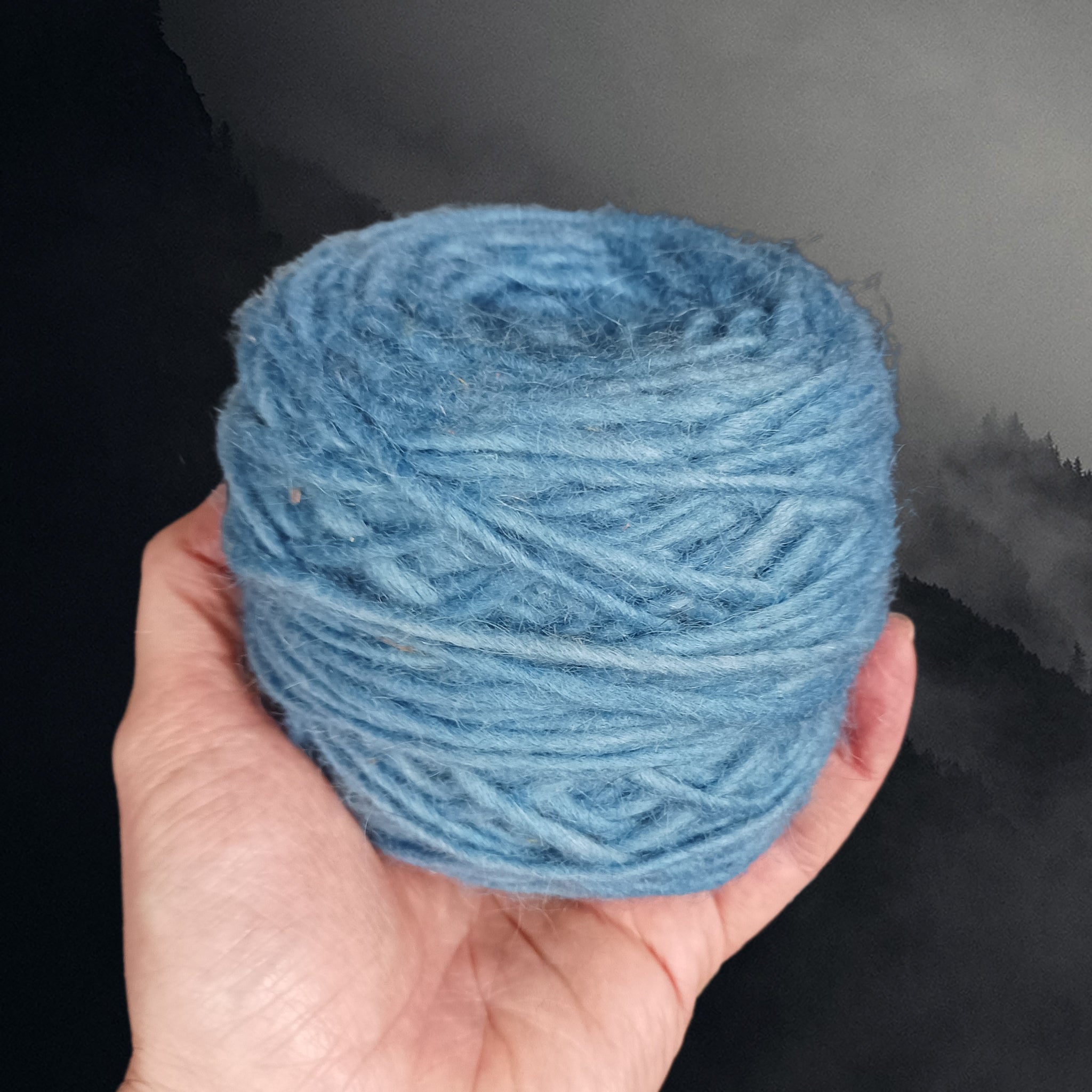 100g Nalbinding Wool Yarn Ball 1/1 - Light Blue