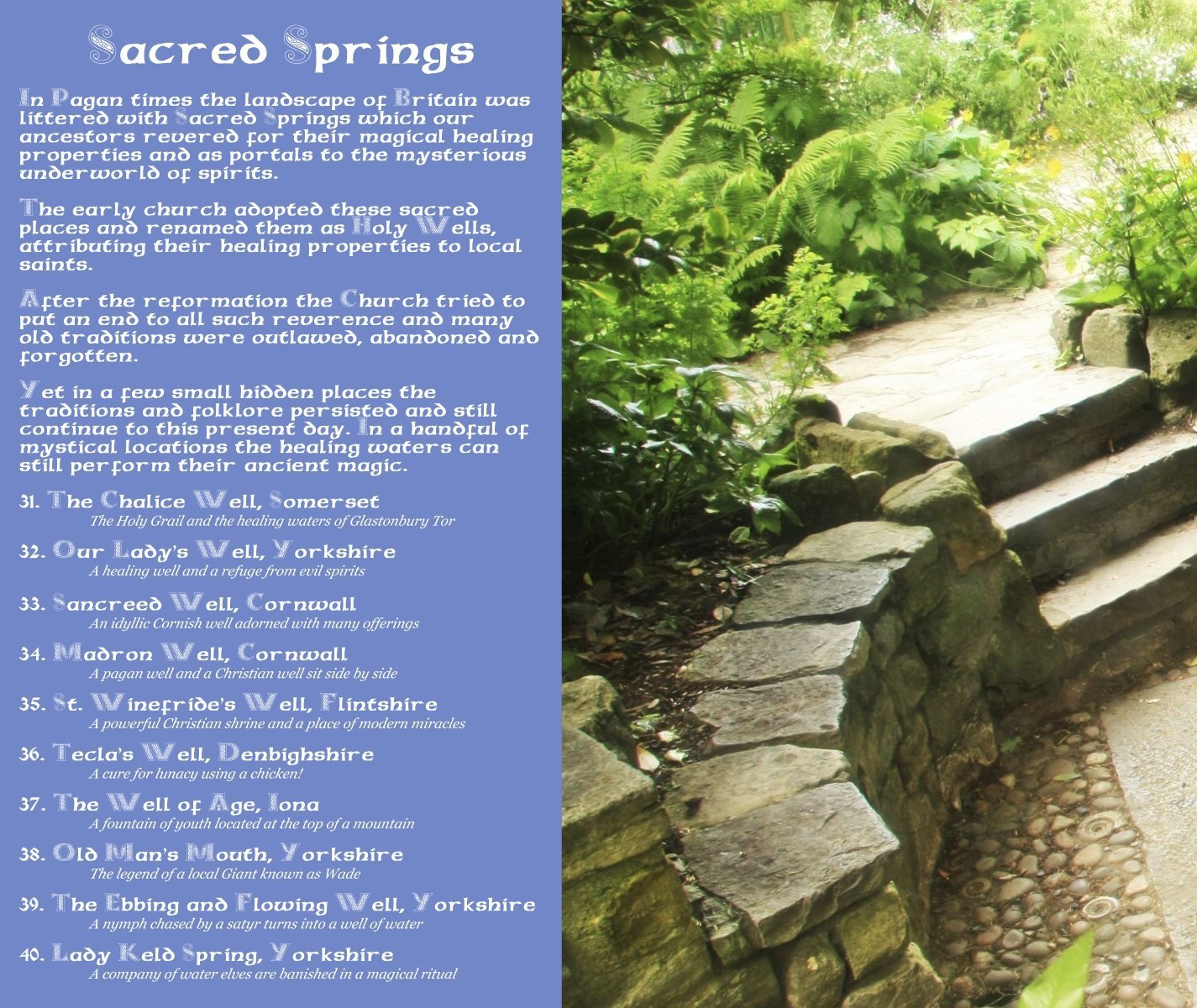 Magical Places Of Britain Book - Sacred Springs - Viking Dragon Books