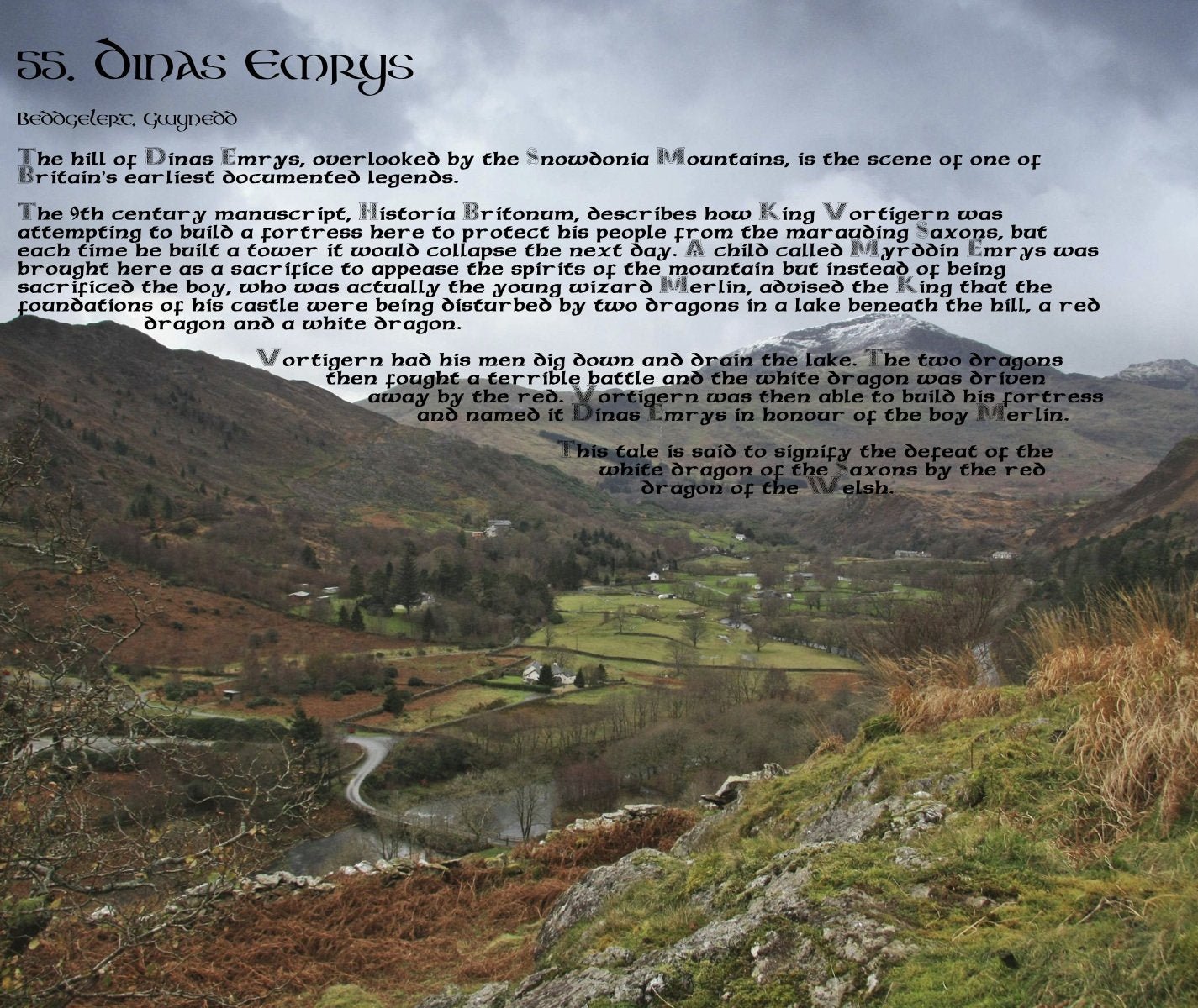 Magical Places Of Britain Book - Dinas Emrys - Viking Dragon Books