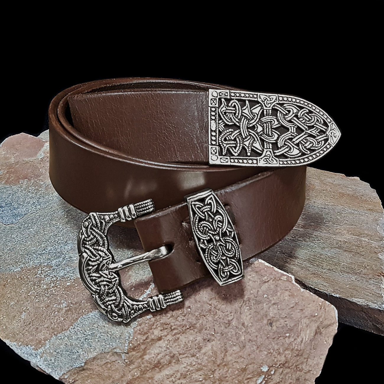 High Status Viking Belt with a Choice of 925 Sterling Silver Fittings