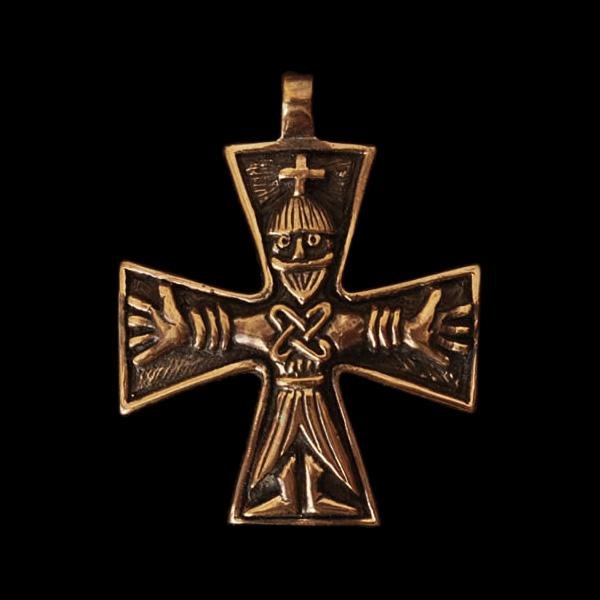 Germanic Cross Pendant - Bronze - Viking Pendants
