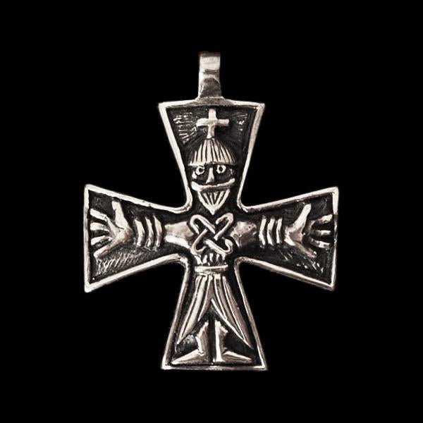 Germanic Cross Pendant - Silver - Viking Pendants