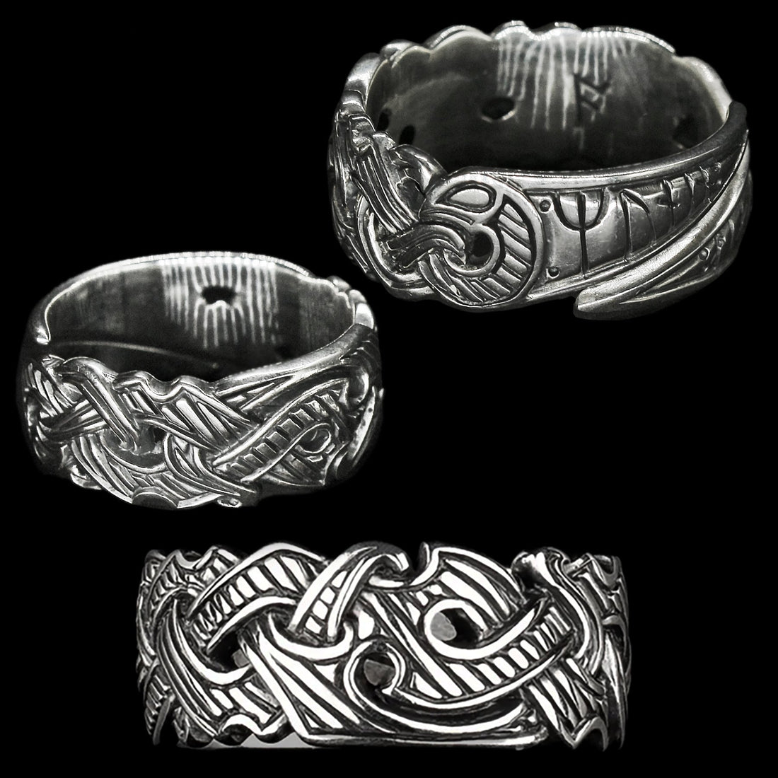 Silver Replica Viking Rings | Viking Dragon