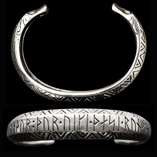Silver Thors Protection Bracelet / Arm Ring - Viking Bracelets