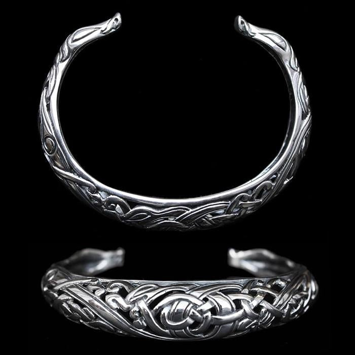 Silver Urnes Dragon Bracelet - Viking Bracelets