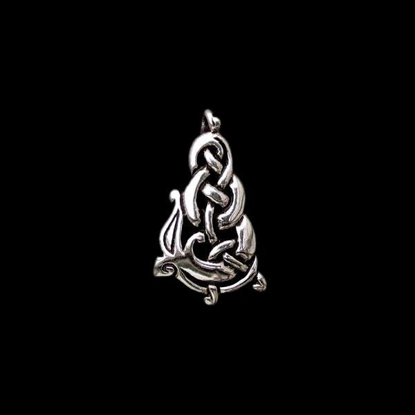 Urnes Wolf Pendant - Silver - Viking Pendants