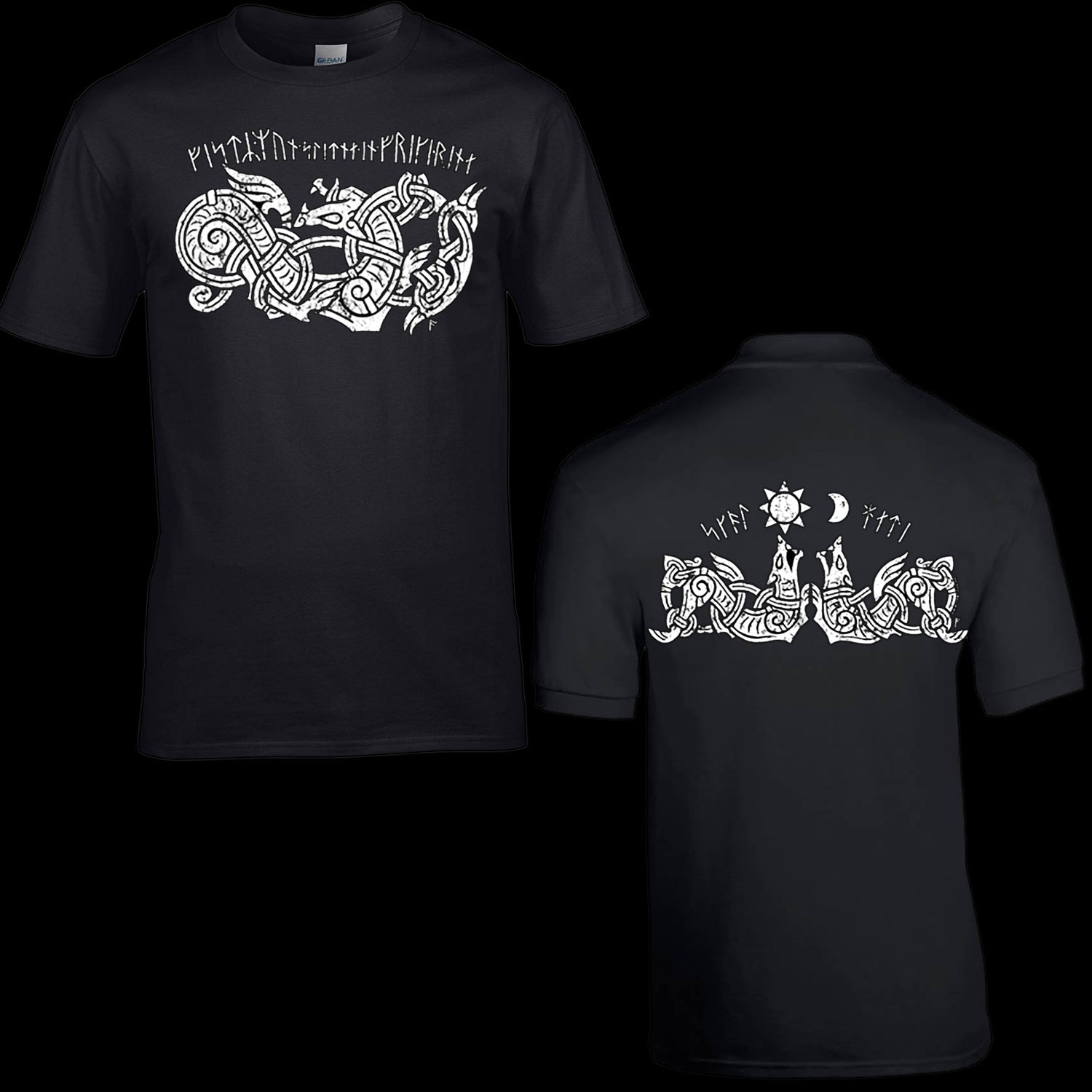 Viking Ragnarok Fenrir Wolf T-Shirt - Modern Viking Clothing