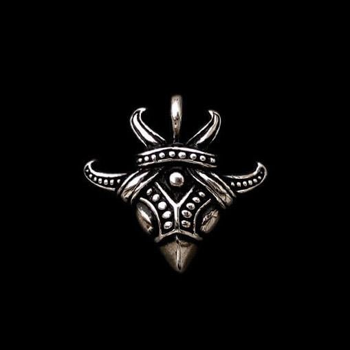 Viking Raven Head Pendant - Silver - Viking Pendants