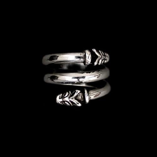 Silver Spiral Wolf Ring - Viking Rings - Viking Jewelry