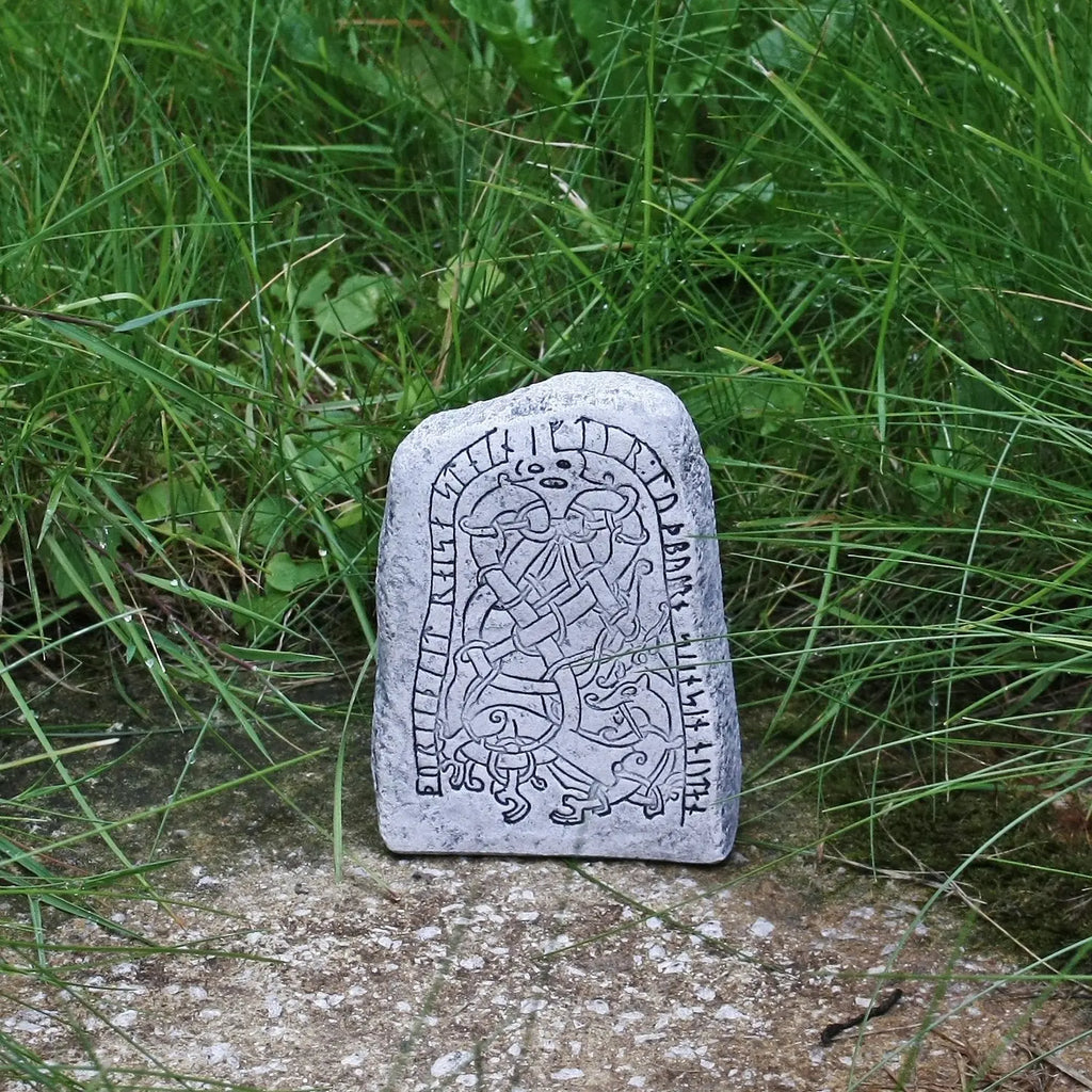 Ornamental Runestone Replica From Närke