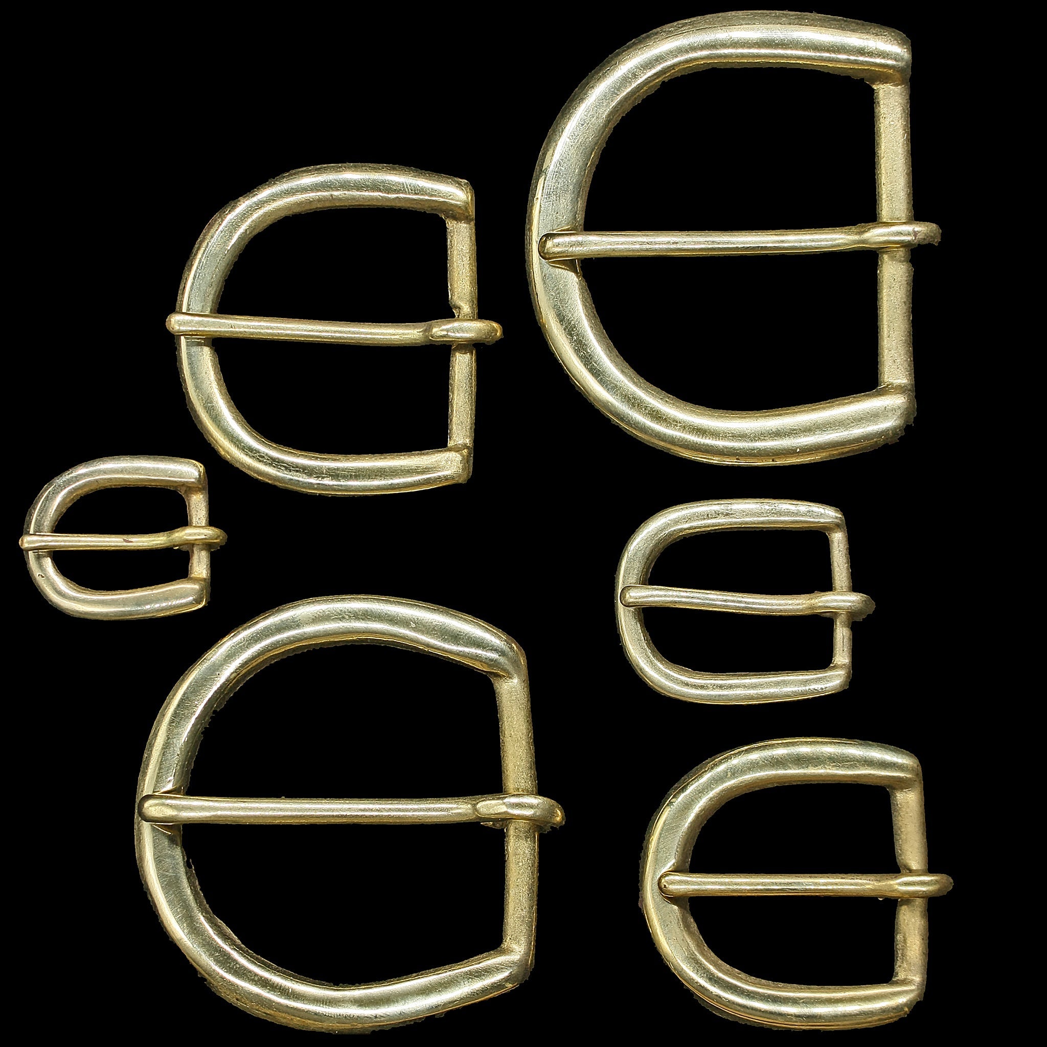 Plain Brass D-Buckles For Reenactment Belts