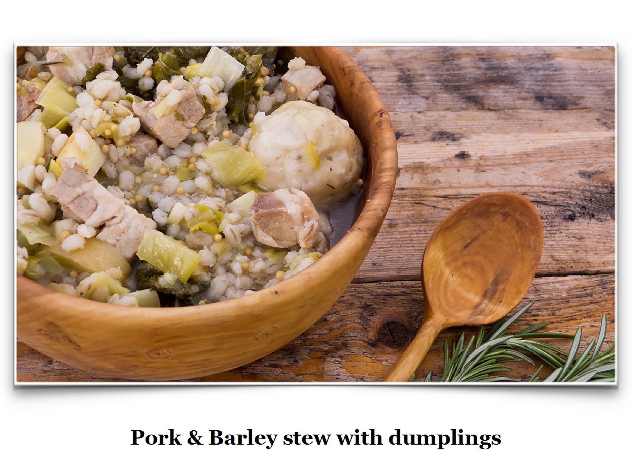 Eat Like a Viking Book - Pork & Barley Stew with Dumplings