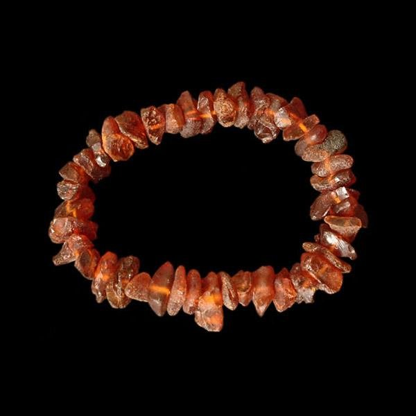 Raw Amber Chip Bracelet - Amber Viking Jewelry