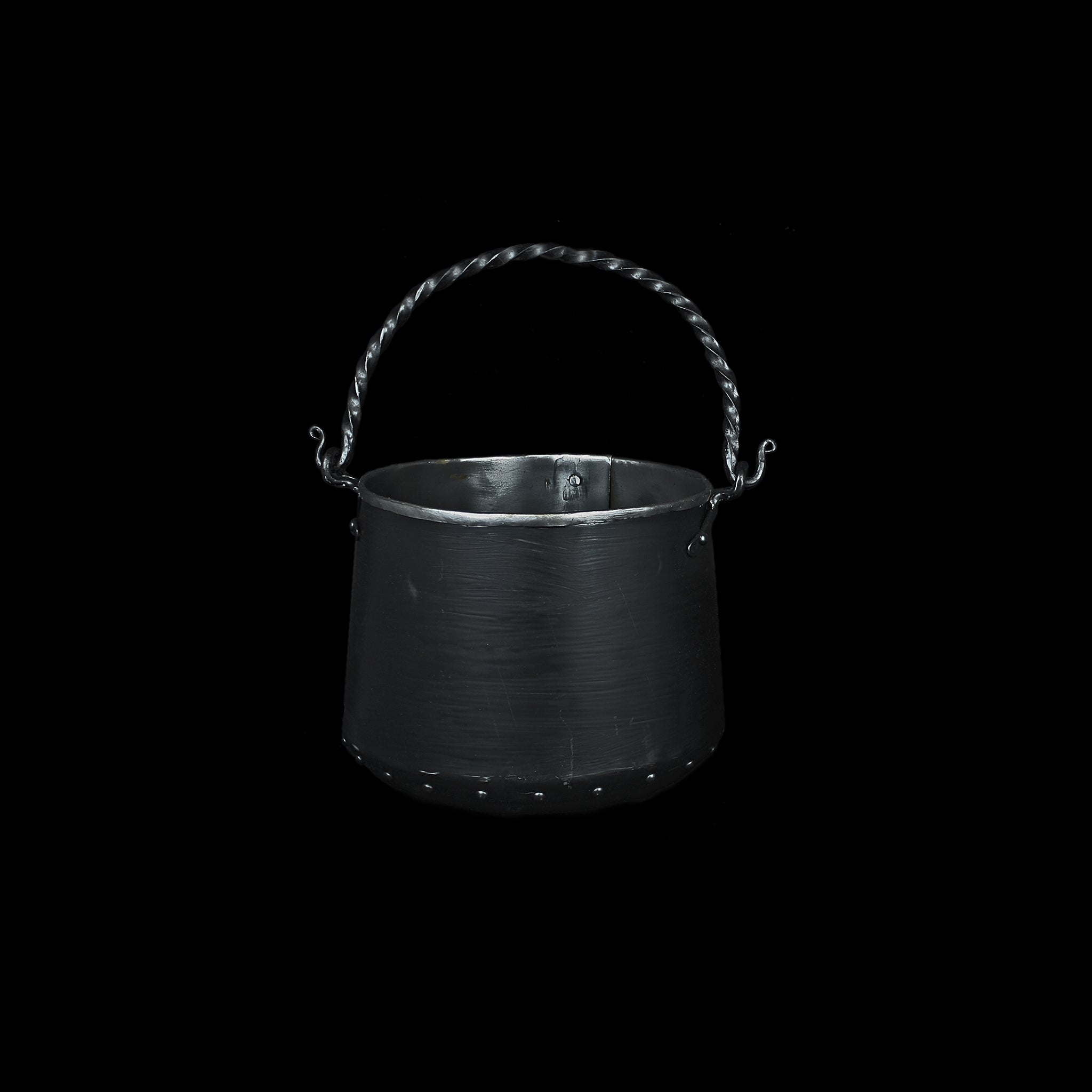 Hand-Forged Steel Cauldron With Cast Iron Handle 1.3 Litre / No Lid Cauldrons Cooking Pots