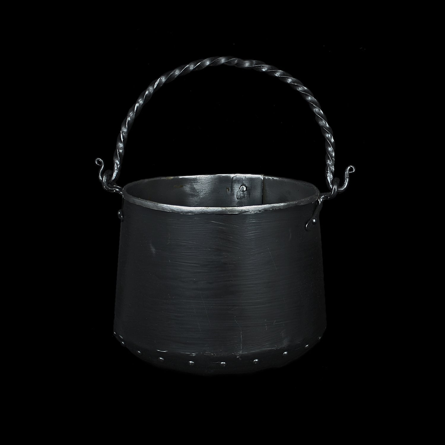 Hand-Forged Steel Cauldron With Cast Iron Handle 3 Litre / No Lid Cauldrons Cooking Pots