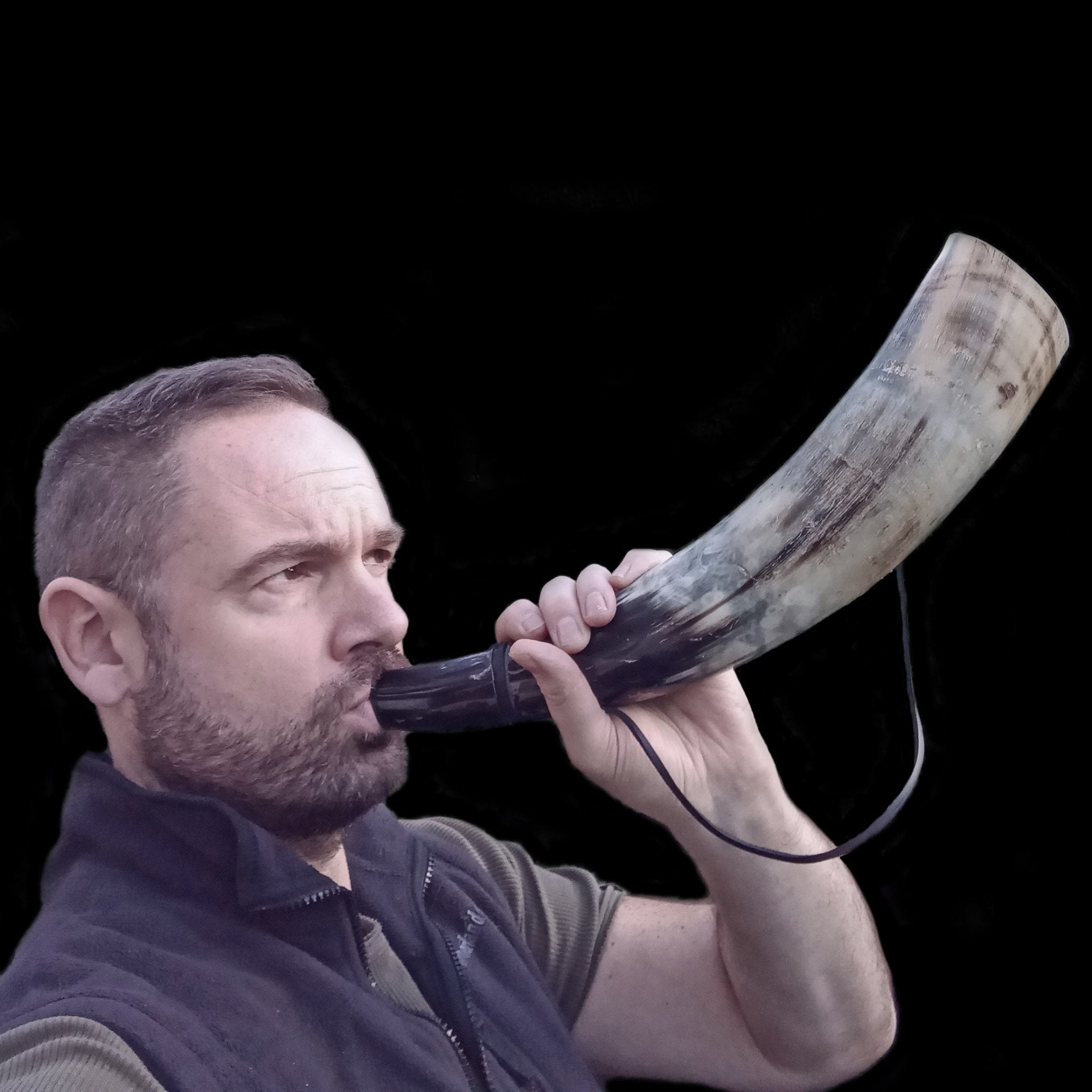 Blowing a Medium Blowing Horn / Bugle