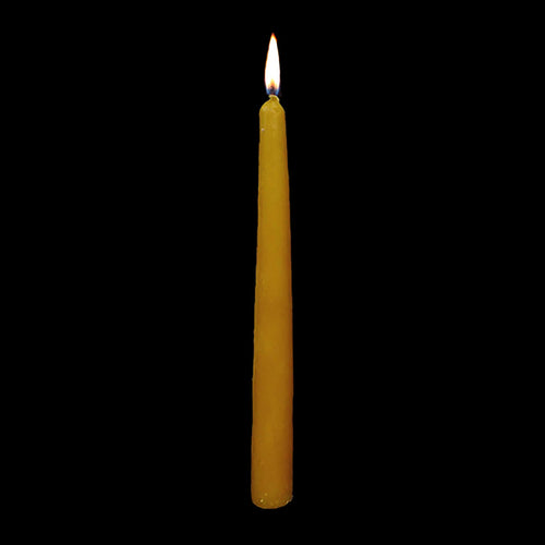 Large 100% Beeswax Candle - Lit