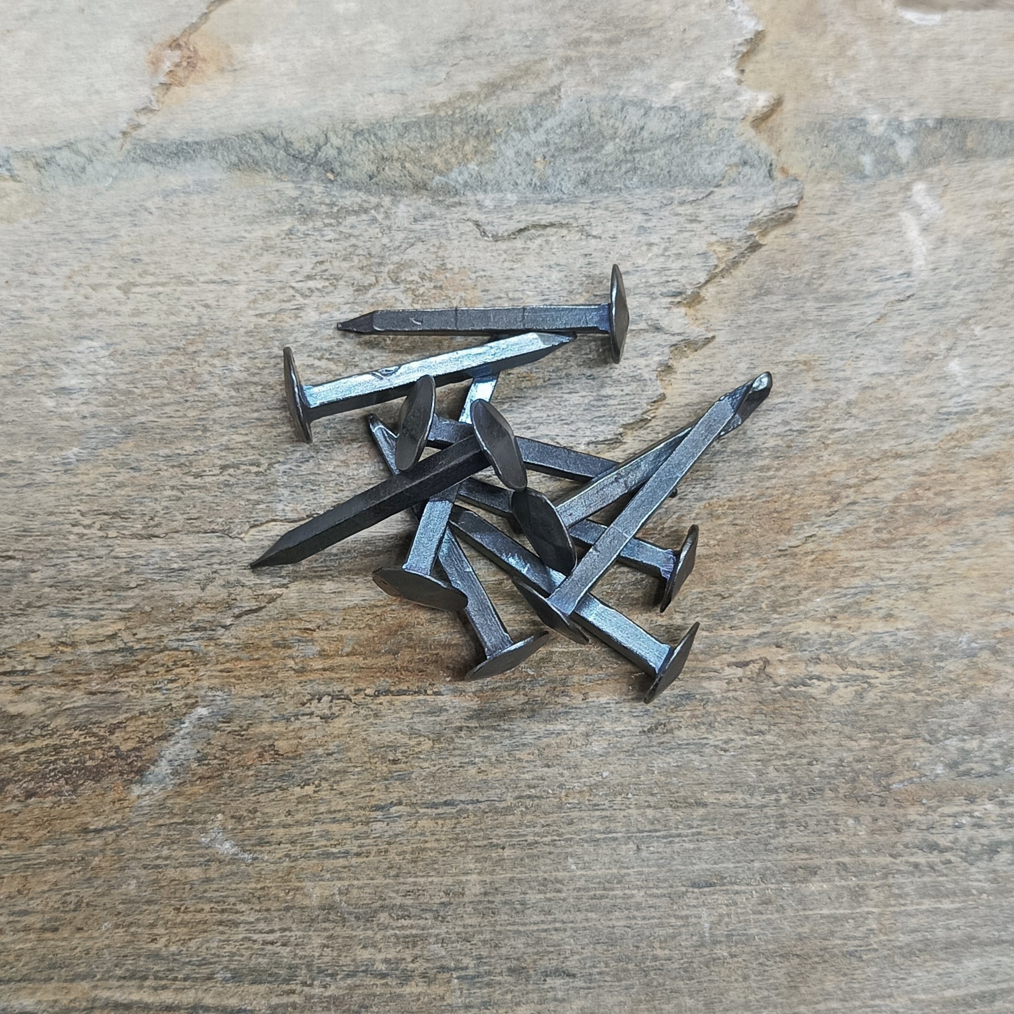 Forged Steel Rivets / Nails for Shield Bosses x 10