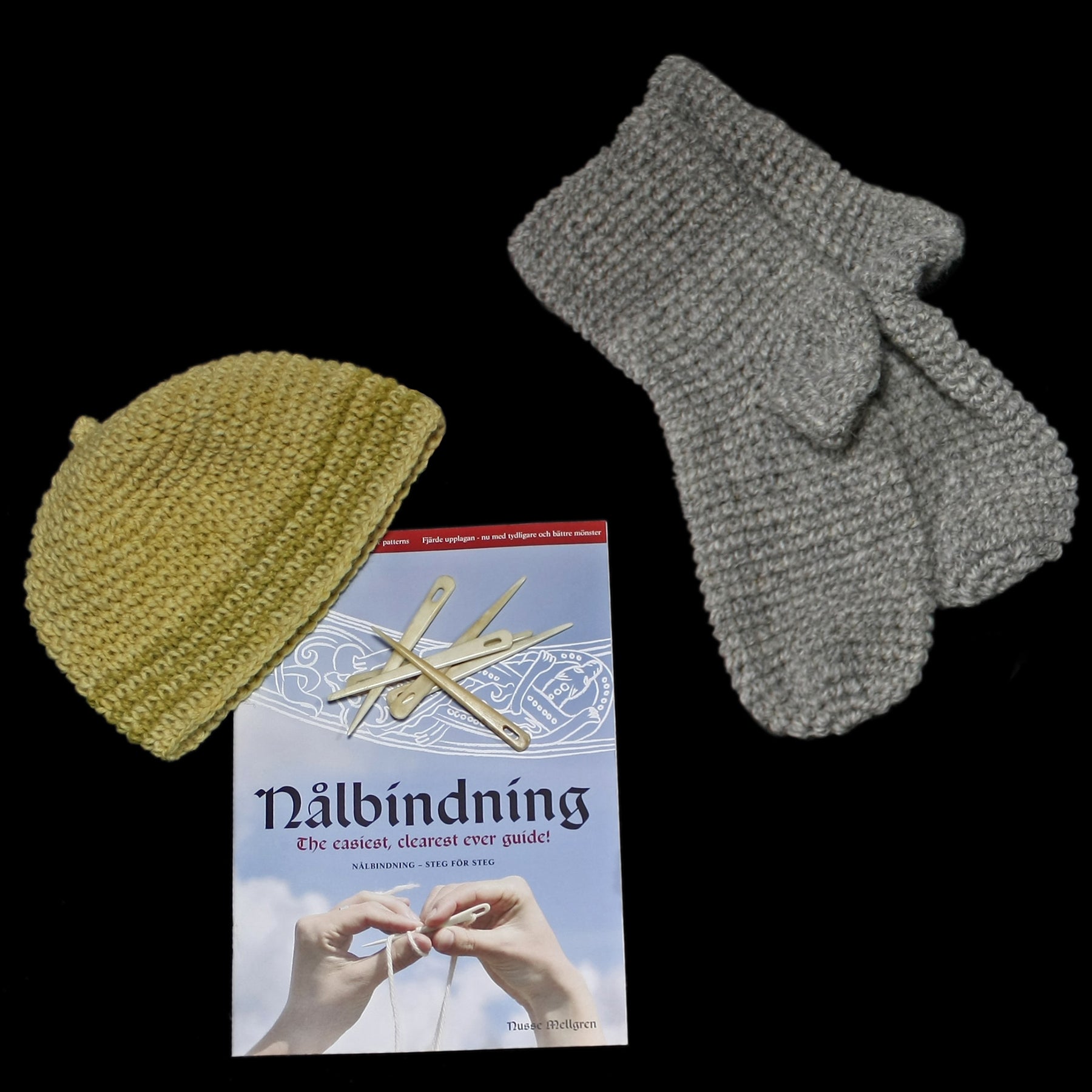 Nalbinding Instruction Book with Wool Products - Viking Crafts
