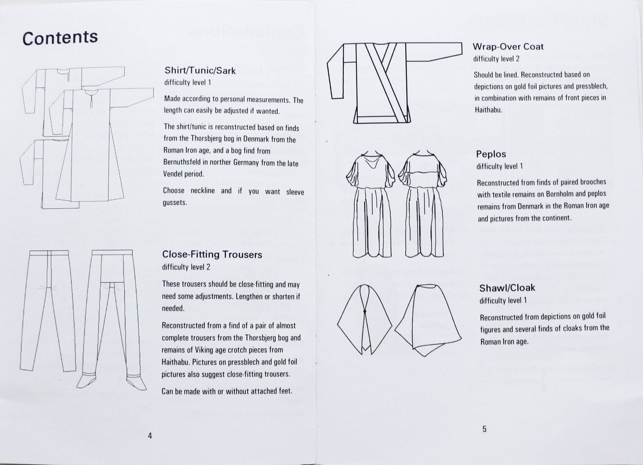 Scandinavian Vendel Period Clothing Book - Inside - Viking Craft & Design Books