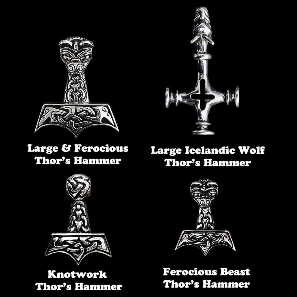 Silver Thor's Hammer Selections for your Thor's Hammer Necklace - Viking Jewelry