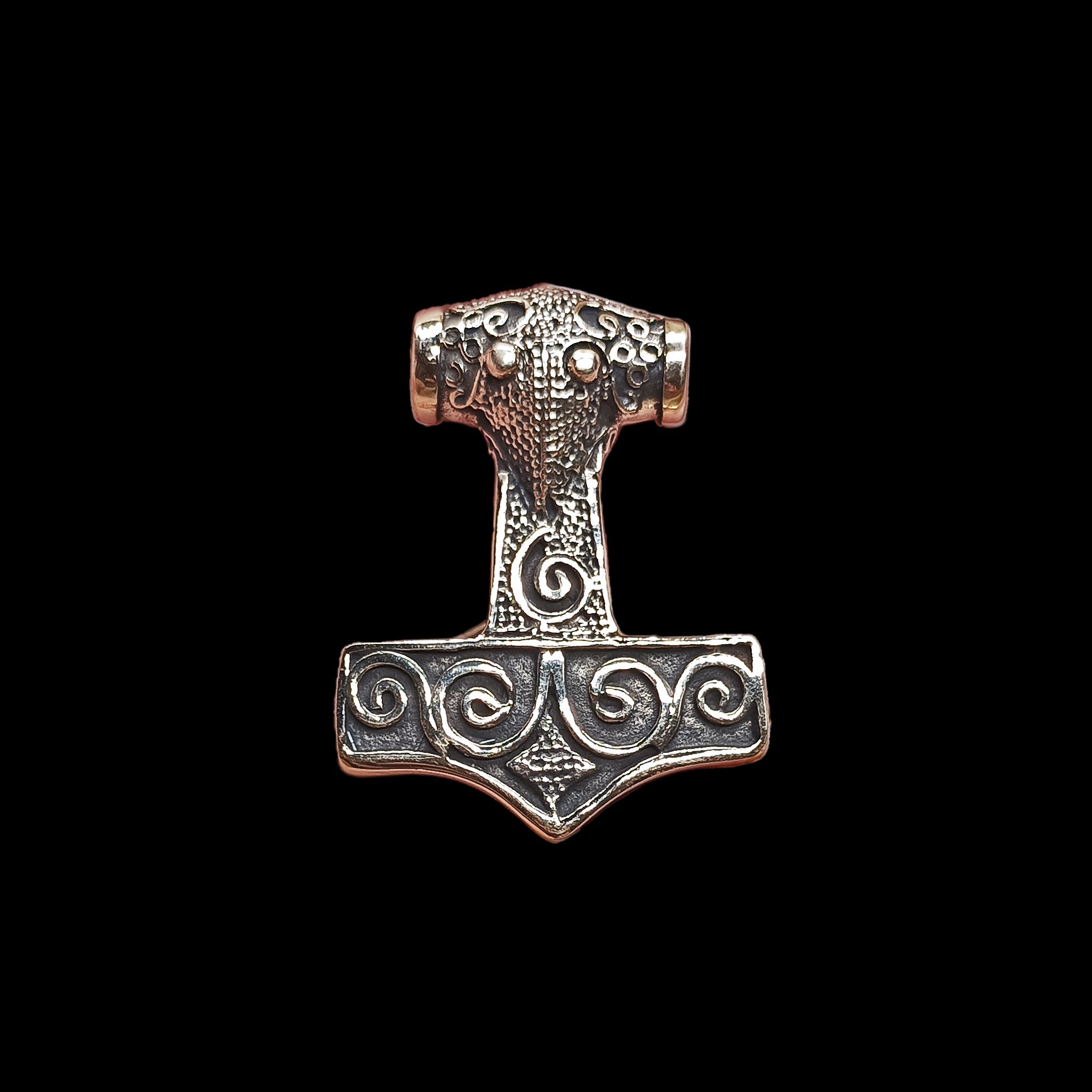 Bronze Filigree Thors Hammer Pendant From Kabara