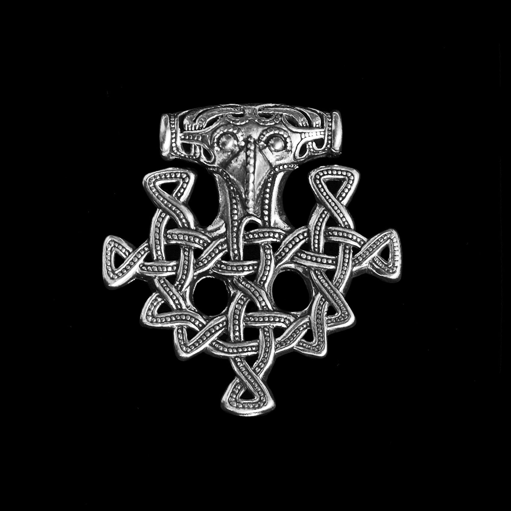 Silver Hiddensee Replica Viking Thors Hammer Pendant