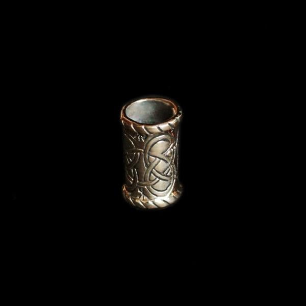 Medium Knotwork Viking Beard Ring - Bronze - Viking Beard Rings