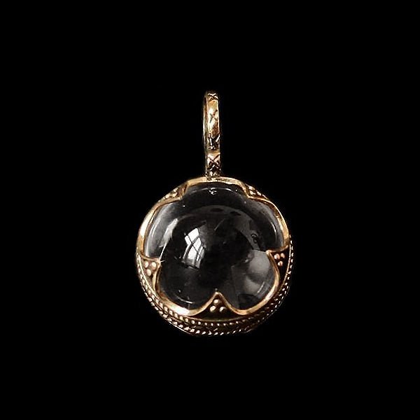 Small Gotland Crystal Ball Pendant - Bronze - Viking Pendants