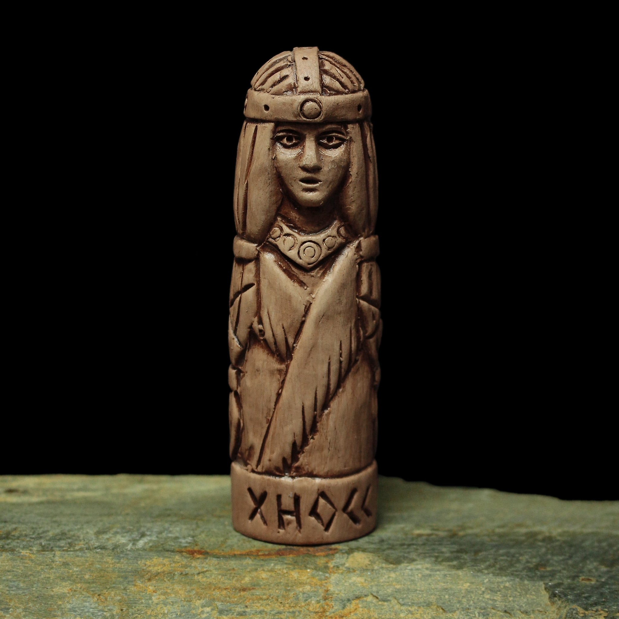 Hand-Crafted Ceramic Hnossa Statuette - Asatru / Heathen