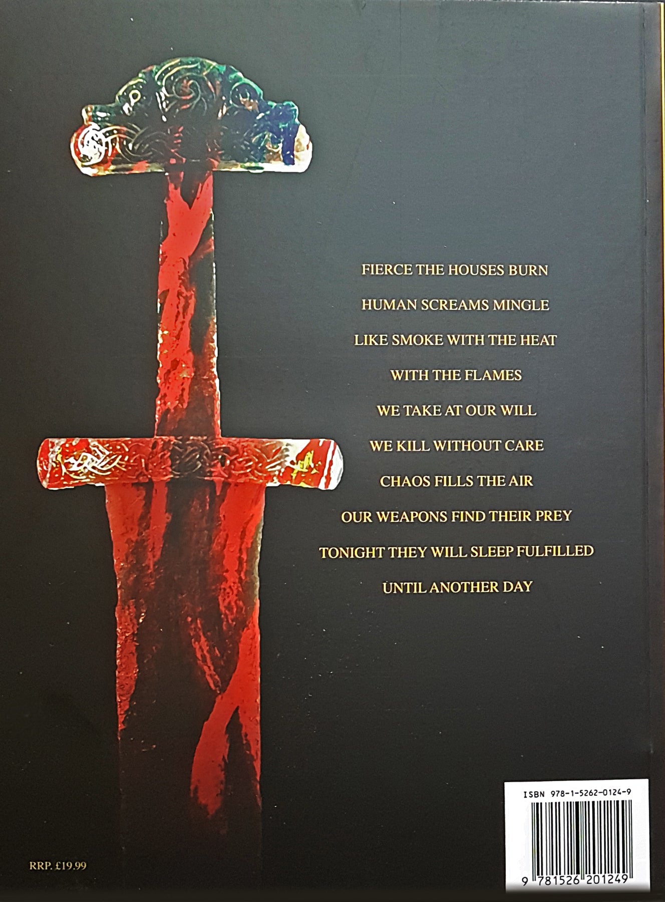 Vikings - Swords Dripping Gold - Silver - Blood - Book - Back Cover