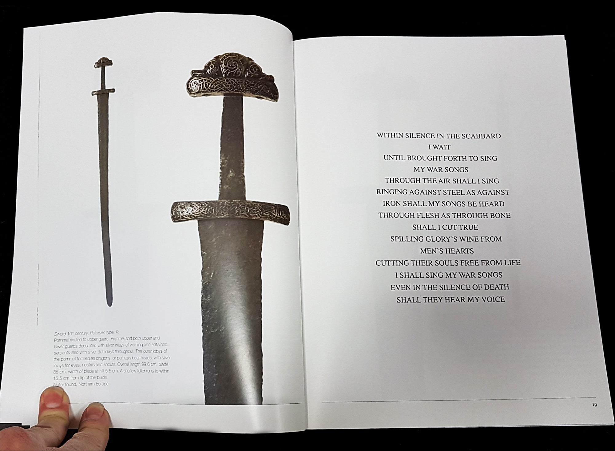 Vikings - Swords Dripping Gold - Silver - Blood - Book - Pages