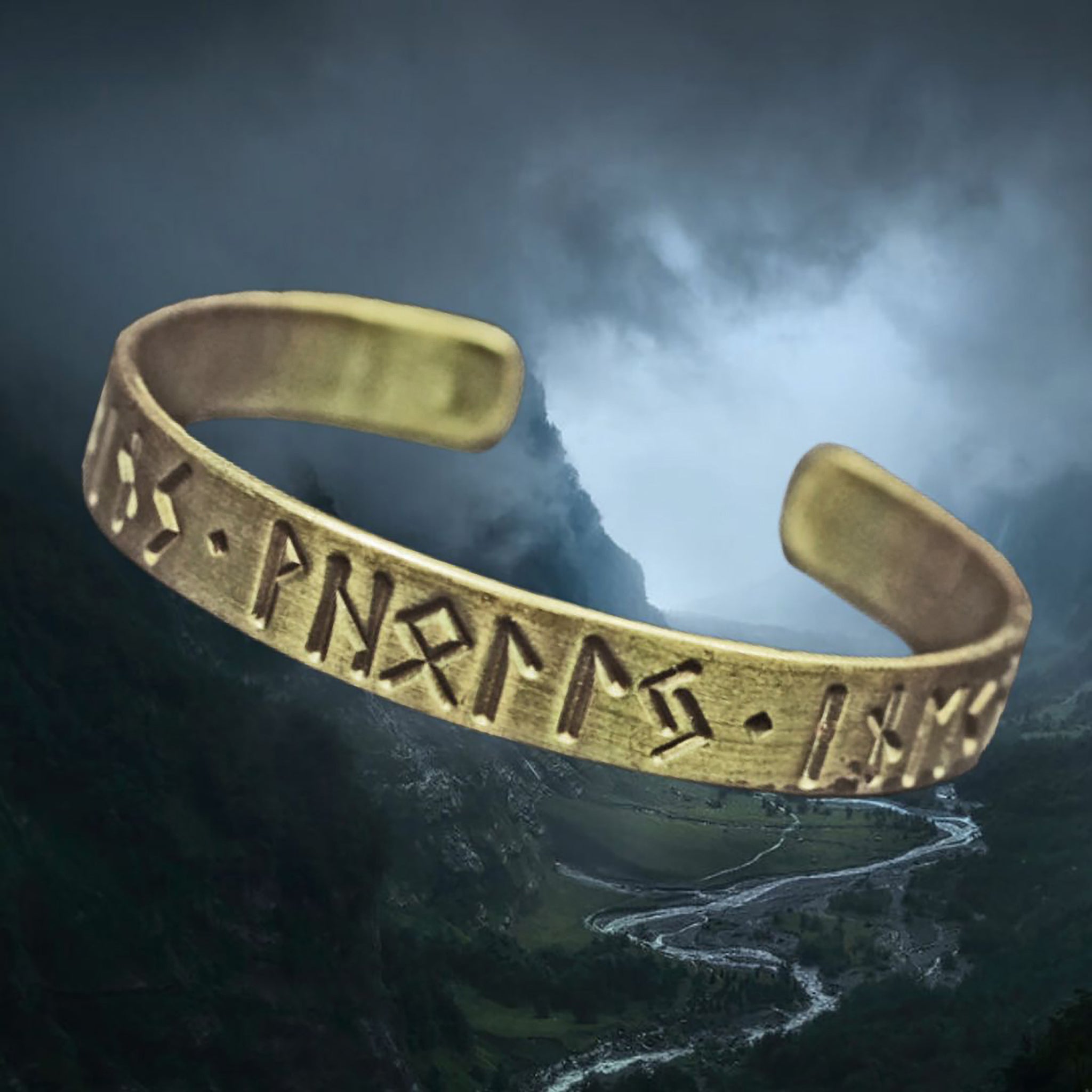 Viking Rune Arm Ring Cuff Bracelet - Valhalla Vikings