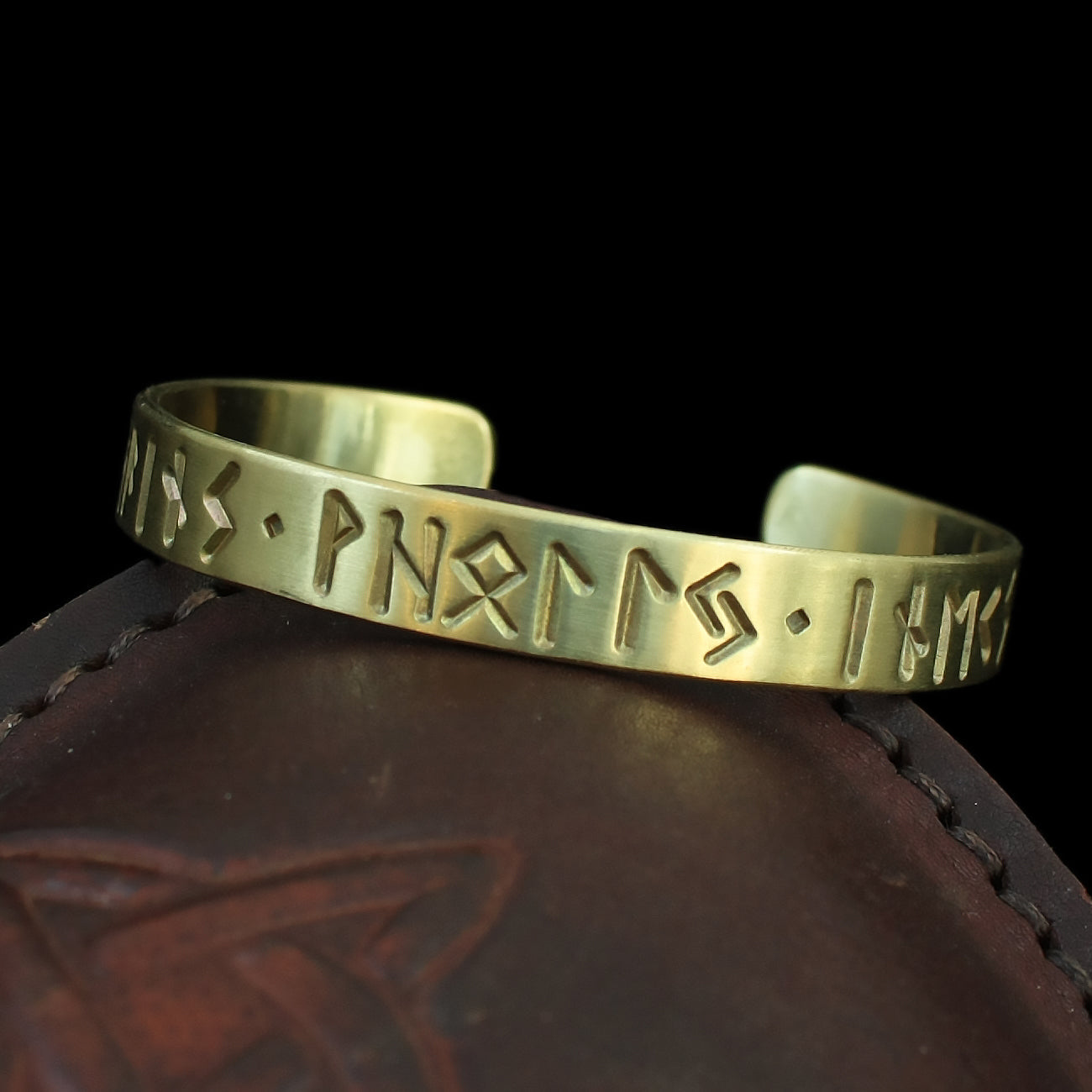 Bronze Runic Fate Viking / Saxon Bracelet