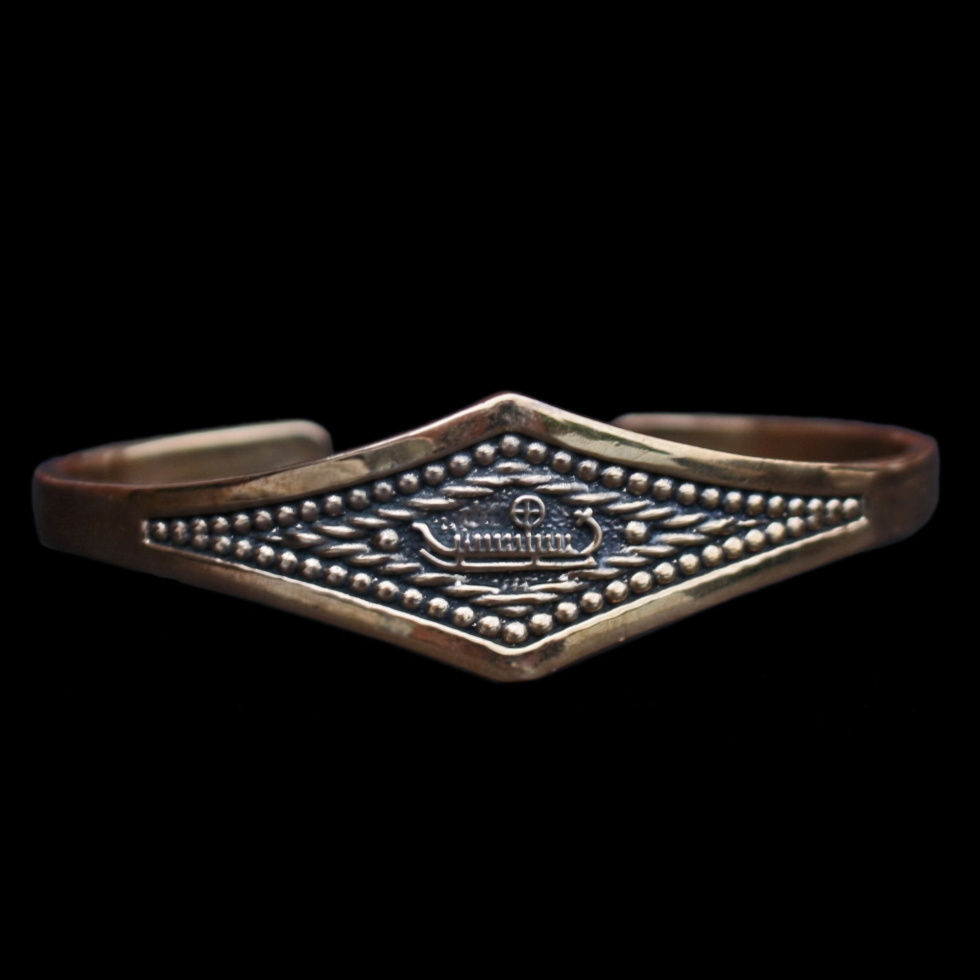 Viking Longship Bracelet in Bronze - Viking Jewelry