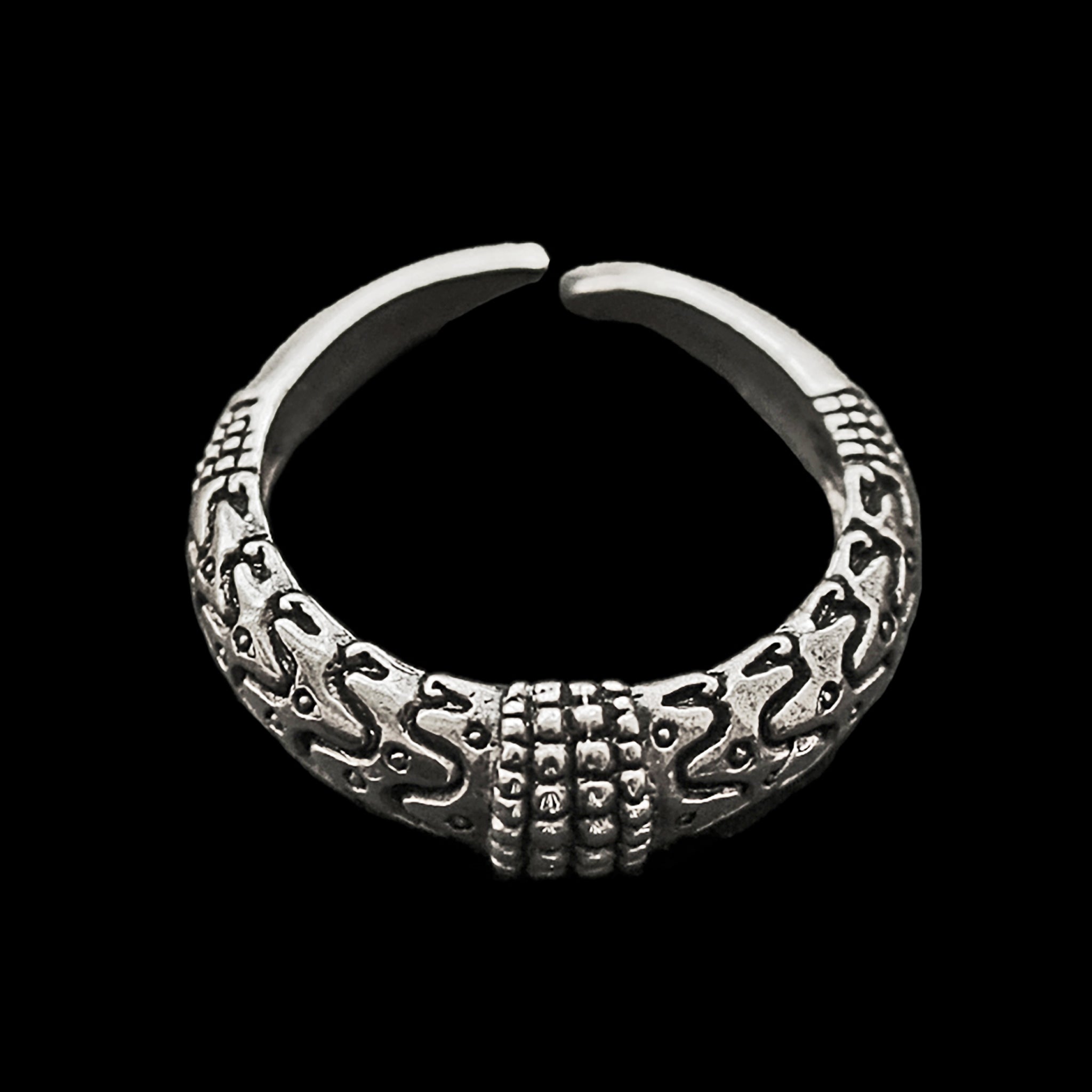 Replica Viking Ring from Orupgård, Falster in Denmark - Silver