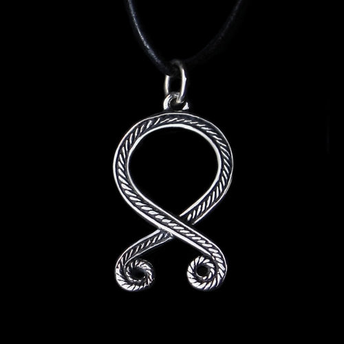 Silver Troll's Cross Pendant - Viking Jewelry