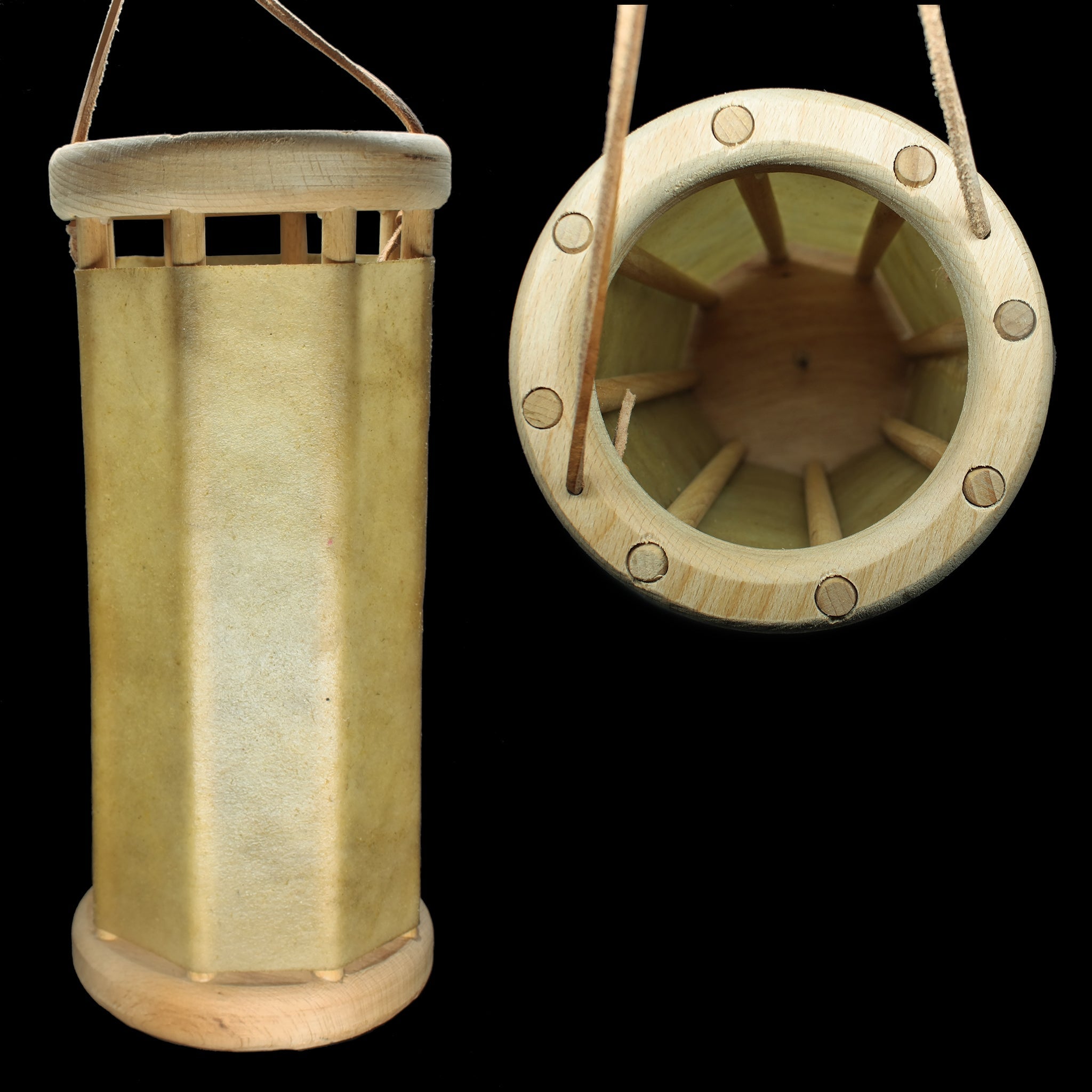 Handmade Wooden Medieval Lantern / Lamp Lighting