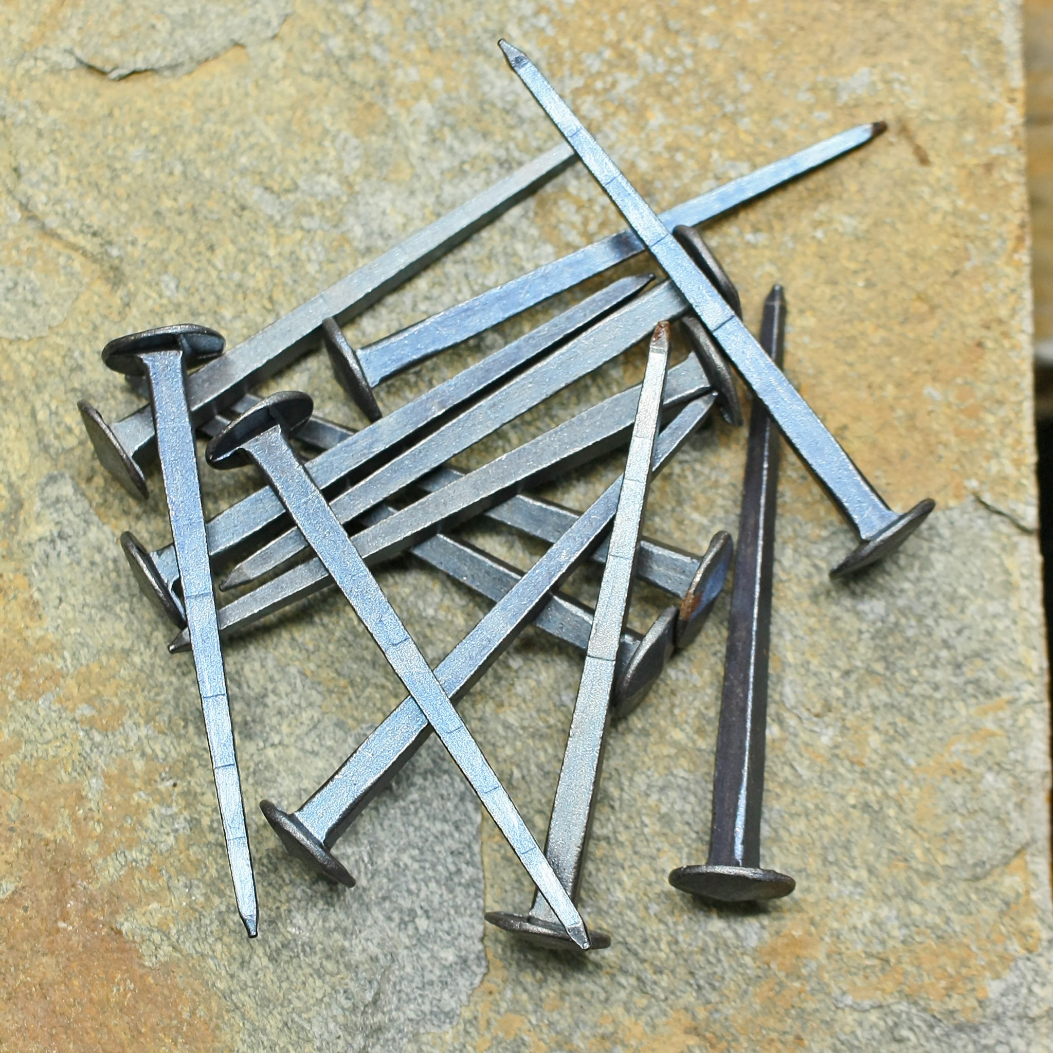 Large Forged Steel Rivets / Nails for Viking Shields